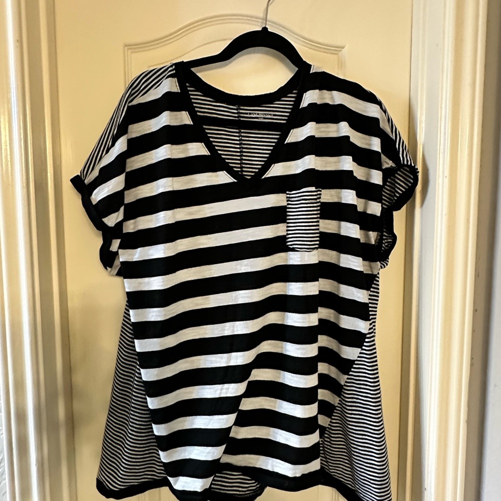 Lane Bryant Black and White Blouse 18/20